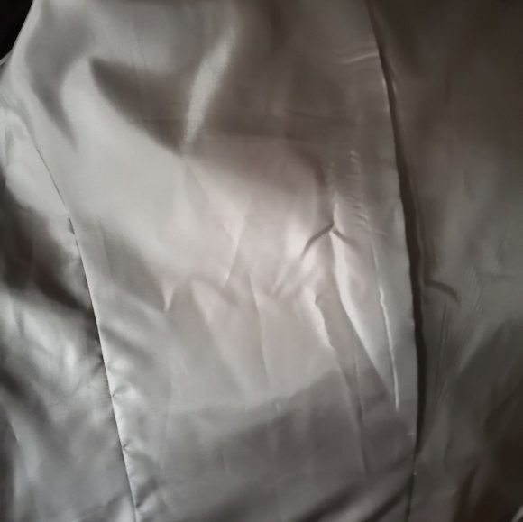 East 5th Nanotex Fabric Womens Size 12, 3 Button Military Green Blazer Jacket - Picture 6 of 7